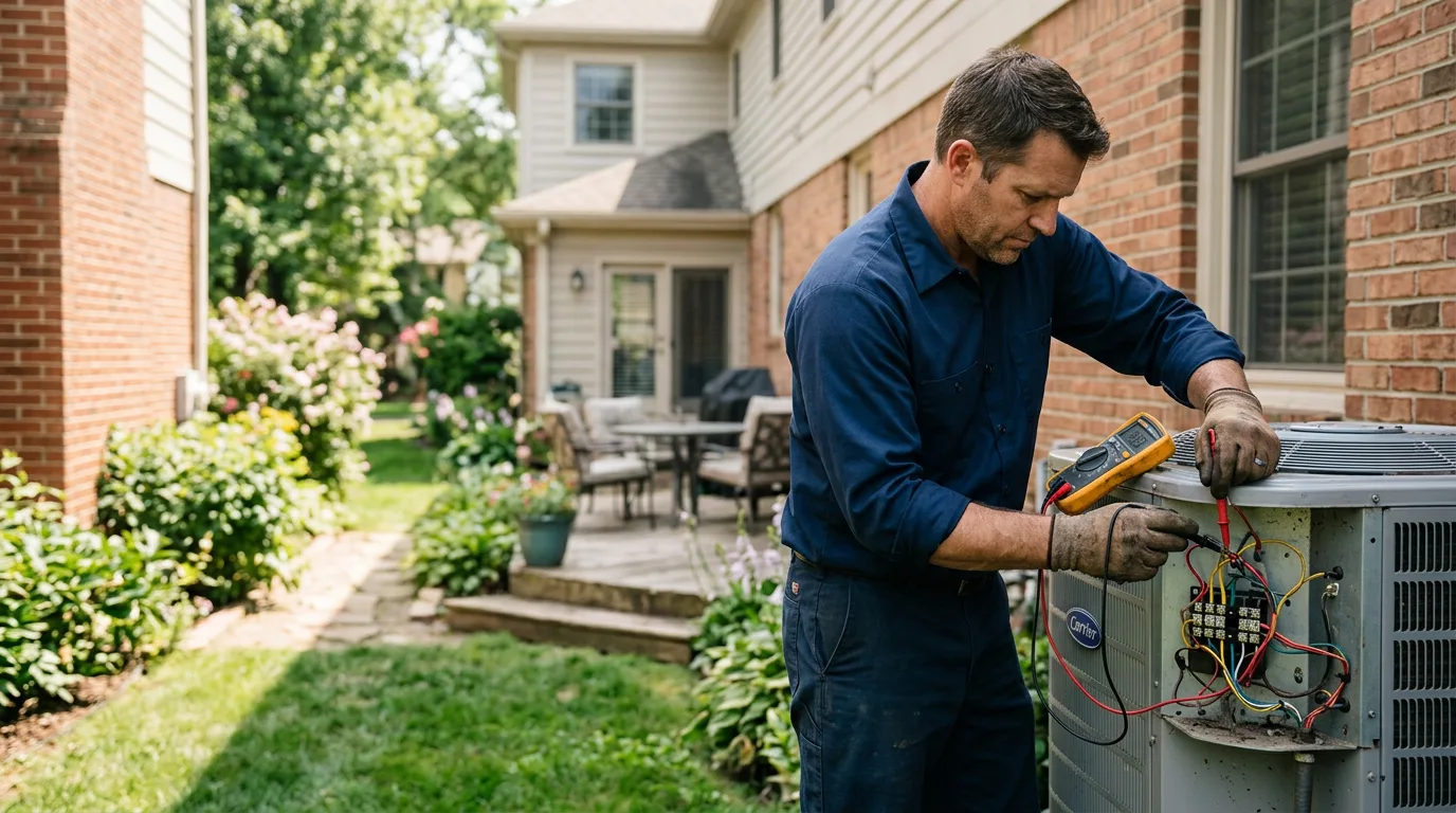 HVAC technician working near Story City, IA